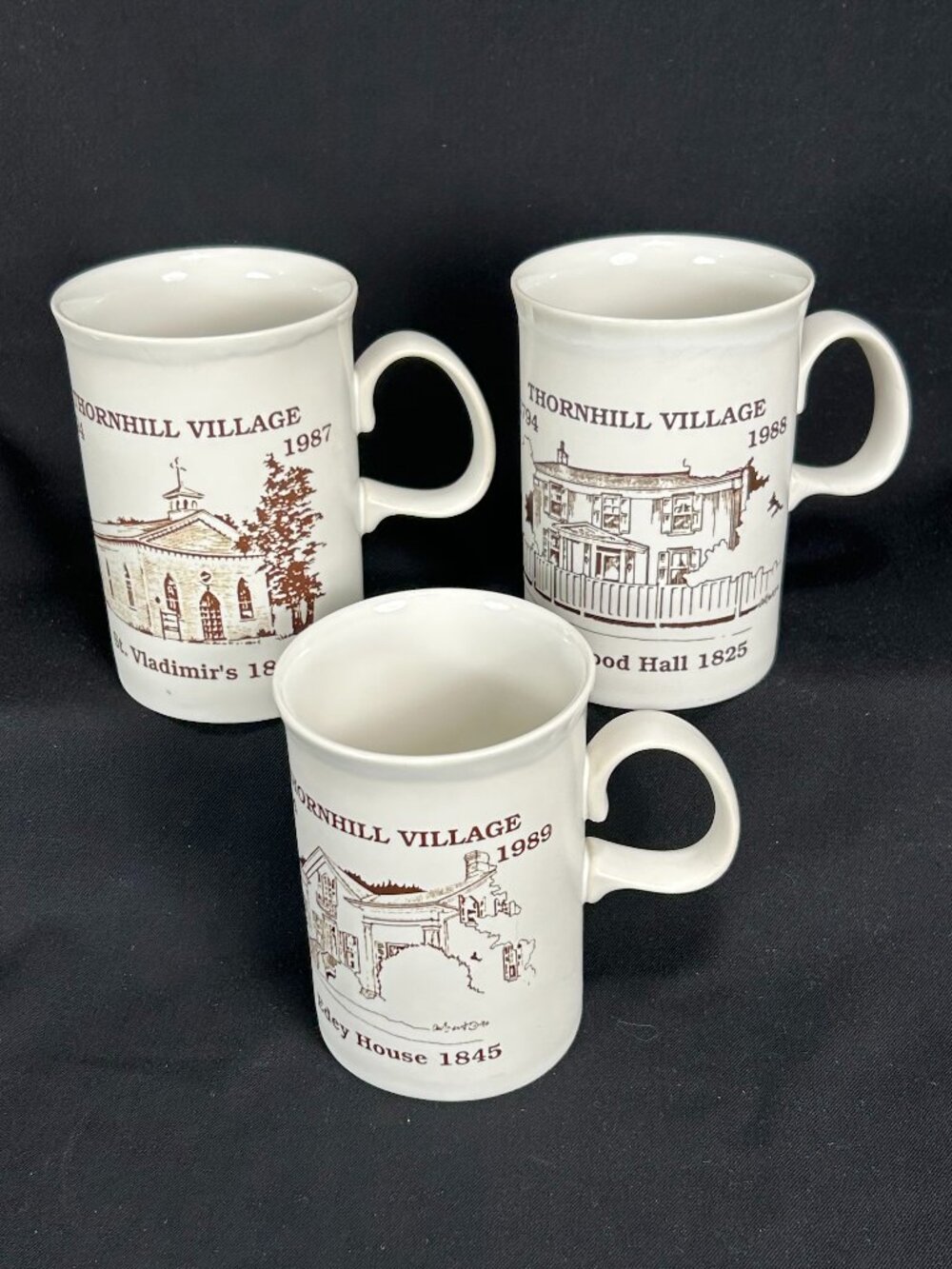 3 mugs. Dunoon Scotland Thornhill Village Festival